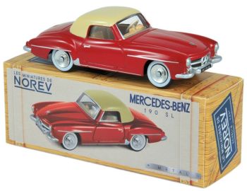 NOREVCL3512 - MERCEDES BENZ 190 SL 1956 techo rojo beige