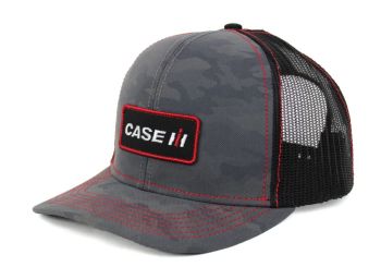 OBT173 - Gorra gris camuflaje CASE IH con malla trasera negra