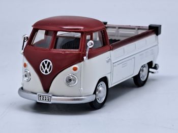 CAR13456 - VOLKSWAGEN Tipo 1 Camioneta Pick-up Borgoña y Blanco