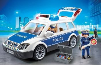 PLAY6920 - Coche de policía con luz intermitente