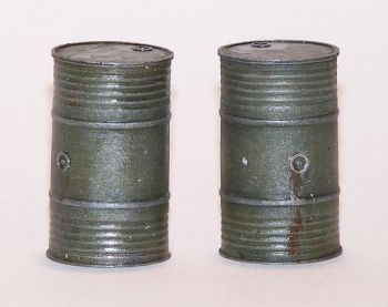 PLSEL041 - 2 barriles en miniatura de 2;5 cm para pintar para diorama