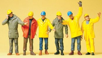 PREI68214 - Conjunto de 6 trabajadores industriales