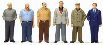 PREI68216 - Lote de 6 hombres vestidos de civil