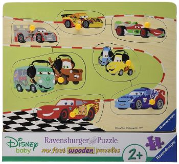 RAV036868 - Puzzle de Madera - 9 Piezas - Bebés Disney - CARS y sus amigos - 24 x 21 cm