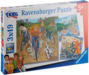 RAV080663 - 3 Puzzles de 49 Piezas - En una aventura con TKKG