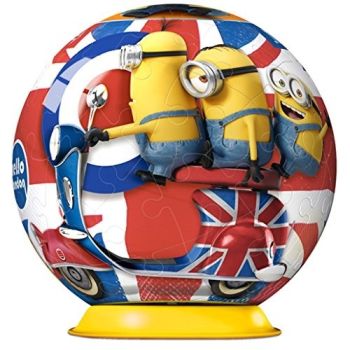RAV11914/01 - Puzzle 3D - 54 Piezas - MINIONS en INGLATERRA - 7 cm