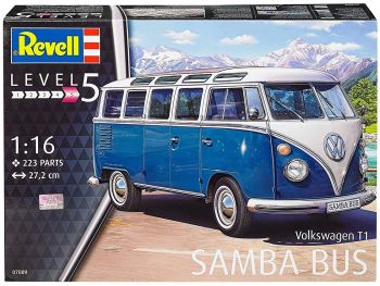 REV07009 - Maqueta de VOLKSWAGEN T1 Samba Bus para montar y pintar