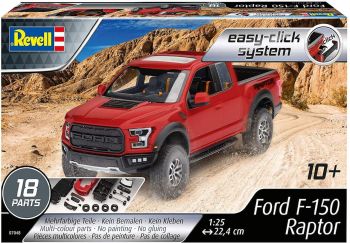 REV07048 - Maqueta de pick-up FORD F-150 Raptor 4x4 para montar y pintar Sistema Easy Click