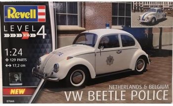 REV07666 - VOLKSWAGEN Beetle Modelo policial belga u holandés para montar y pintar