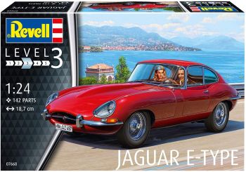 REV07668 - Maqueta para montar y pintar de JAGUAR E-Type coupé