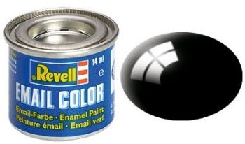 REV32107 - Pintura Esmalte Negro Brillo 14ml