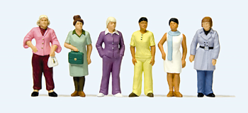 PREI68215 - Conjunto de 6 mujeres de pie