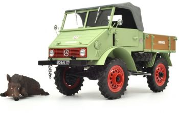 SCH147 - Plataforma lateral abatible MERCEDES BENZ UNIMOG U401 con 1 verraco