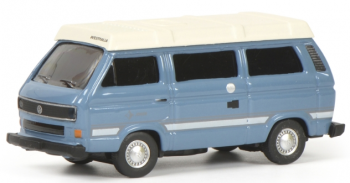 SCH26445 - VOLKSWAGEN T3 Joker autocaravana azul techo blanco