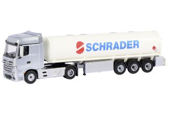 SCH22070 - MERCEDES BENZ Actros 4x2 con semi-tanque SCHRADER 3 ejes