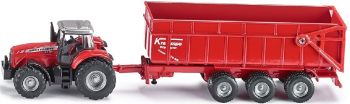 SIK1844 - MASSEY FERGUSON con Remolque de 3 Ejes Ech:1/87
