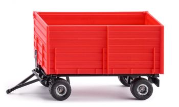 SIK2898 - Remolque de 2 ejes con basculante lateral rojo