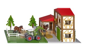 SIK5609 - Establo con caballos y accesorios