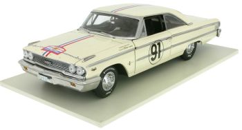 SUN1473 - FORD Galaxie 500 hard top #91 Gredefour / Foulgoc rally Tour de Francia 1963