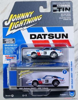 JLCT014-1B - DATSUN 280ZX -BRE Tribute n.° 3 de 1981 de la serie COLLECTOR TINS de 2024 en blíster