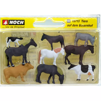 NOC15713 - Lote de 6 caballos y 3 vacas