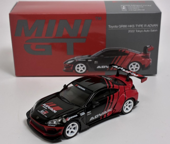 MGT00956-R - TOYOTA GR86 HKS Type R Advan Tokyo Auto Salon 2022 Negro