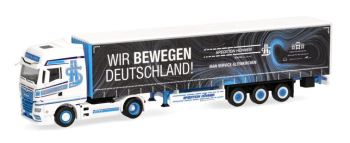 HER320320 - MAN TGX GX 4x2 con remolque de 3 ejes HOHNER - Wir bewegen Deutschland