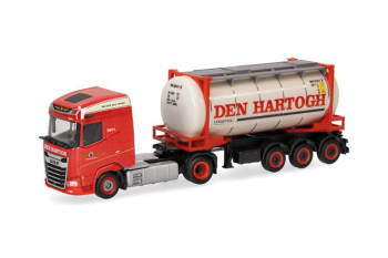HER320344 - DAF XG 4x2 con porta-contenedores de 3 ejes DEN HARTOGH