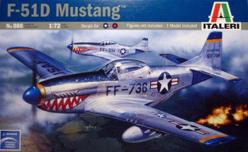 ITA0086 - Avión F-51D Mustang para montar y pintar