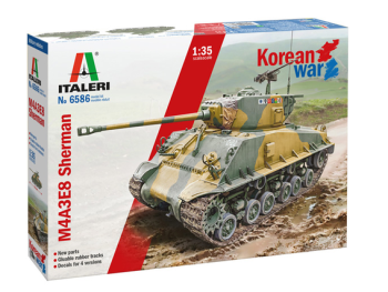 ITA6586 - M4A3E8 Tanque Sherman Guerra de Corea para montar y pintar