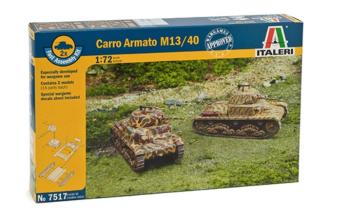 ITA7517 - Depósitos Carro Armato M13/40 montaje rápido para montar y pintar