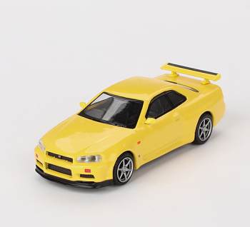 MGT00762-R - NISSAN Skyline GT-R R34 VSPEC Lightning amarillo 1999 volante a la derecha