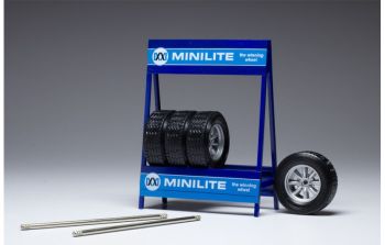 IXO18SET009W - Rack de 4 neumáticos BBS Silver - MINILITE