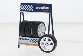 IXO18SET016W - 4 neumáticos speedline Corse blanco