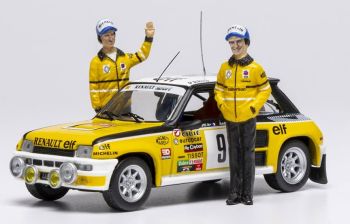 IXOSPRM002-81 - RENAULT 5 Turbo #9 Rally de Montecarlo 1980 con 2 figuras J. RAGNOTTI / J-M. ANDRE
