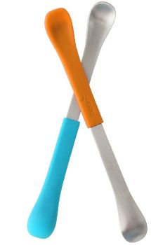 TB298 - 2 Cucharas 2 en 1 Naranja y azul
