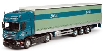 TEK63965 - SCANIA R09 Topline 4x2 con semi lona 3 ejes transporte Setz Dintinkon