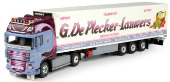 TEK64289 - DAF XF105 Super Space Cab 4x2 con semirrefrigerado de 3 ejes Carrier Transport G.Lauwers De Plecker