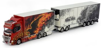 TEK72255 - Transporte SCANIA S-series Highline con carro combinado y remolque frigorífico Transportes RISTIMAA
