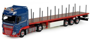 TEK75120 - Remolque de plataforma DAF XF116 4x2 y Haas Spezialtransporte