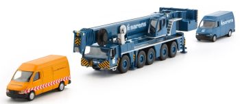 TON20-1024 - Grúa LIEBHERR 1250-5.1 SARENS 5 ejes con 2 vehículos Escala: 1/87