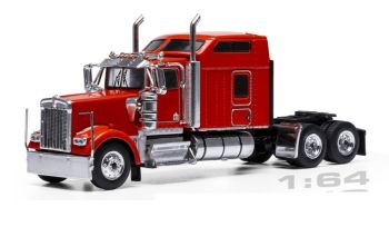 IXO64TR014A - KENWORTH W900 Sleeper Cab 6x4 1990 Rojo