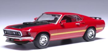 IXO-U43RDC003 - FORD Mustang Mach 1 Rojo 1969 - CORAL CALYPSO - EDICIÓN USA