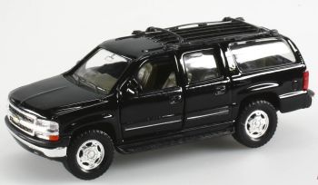 WEL11352 - CHEVROLET Suburban doble cabina negro juguete caja de fricción dañado