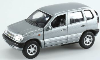 WEL11360 - Juguete retráctil CHEVROLET Niva 4x4 gris