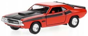 WELDO49720W - DODGE Challenger T/A 1970 naranja oscuro negro capot friccion modelo