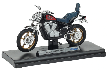 WELH19660PWH - Asiento moto HONDA Steed 600 negro azul