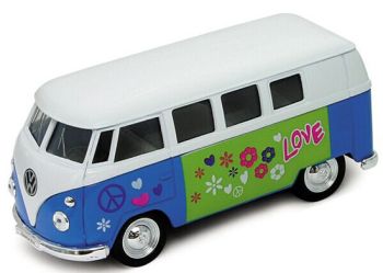 WEL701229BBL - VOLKSWAGEN mini bus blanco azul 1962 amor