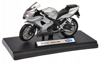 WELTR19660PWE - Moto TRIUMPH Daytona 600 gris metalizado