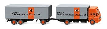 WIK045901 - Portaequipajes 4x2 de cabina alta MERCEDES 1638 con remolque MÖNKEMÖLLER